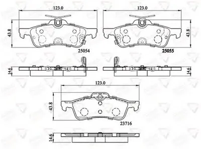 Комплект тормозных колодок, дисковый тормоз ANL Braking COMLINE купить
