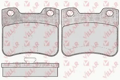 Комплект тормозных колодок, дисковый тормоз VILLAR купить