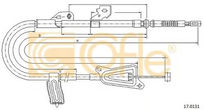 Трос, стояночная тормозная система COFLE купить