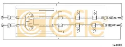 Трос, стояночная тормозная система COFLE купить