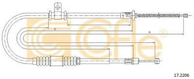 Трос, стояночная тормозная система COFLE купить