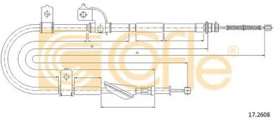 Трос, стояночная тормозная система COFLE купить