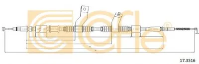 Трос, стояночная тормозная система COFLE купить