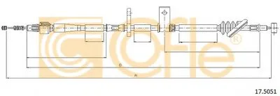 Трос, стояночная тормозная система COFLE купить