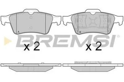 Комплект тормозных колодок, дисковый тормоз BREMSI купить