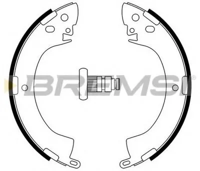 Комплект тормозных колодок BREMSI купить