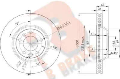 Тормозной диск R BRAKE купить