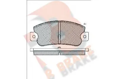 Комплект тормозных колодок, дисковый тормоз R BRAKE купить