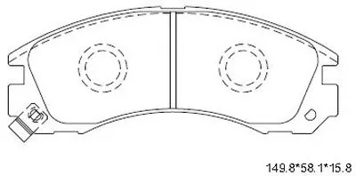 Комплект тормозных колодок, дисковый тормоз ASIMCO купить