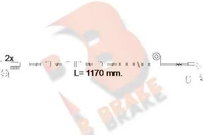Сигнализатор, износ тормозных колодок R BRAKE купить