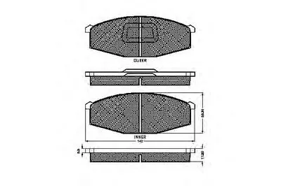 Комплект тормозных колодок, дисковый тормоз SPIDAN купить