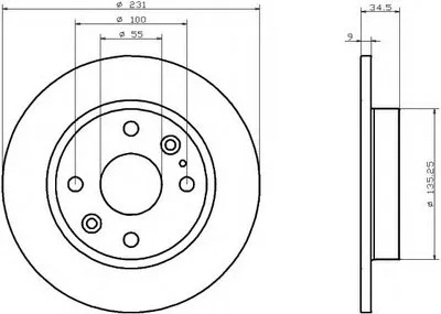 Тормозной диск HELLA купить