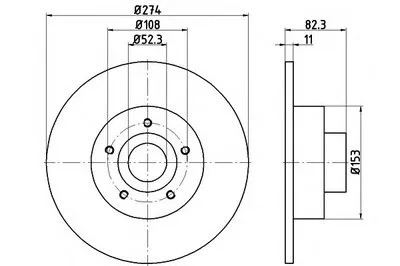 Тормозной диск PRO HELLA купить