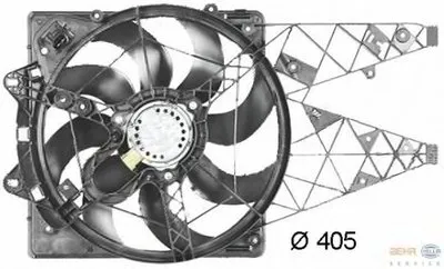 Вентилятор, охлаждение двигателя BEHR HELLA SERVICE купить