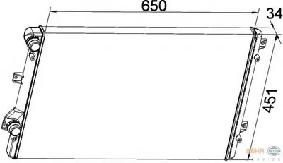 Радиатор, охлаждение двигателя BEHR HELLA SERVICE HELLA купить