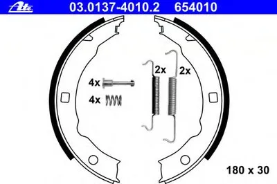 Комплект тормозных колодок, стояночная тормозная система ATE купить
