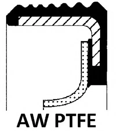 Уплотняющее кольцо, промежуточный вал; Уплотнительное кольцо ELRING купить