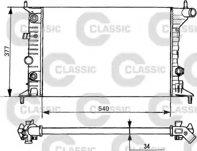 Радиатор, охлаждение двигателя VALEO CLASSIC VALEO купить