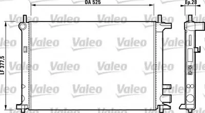Радиатор, охлаждение двигателя VALEO купить