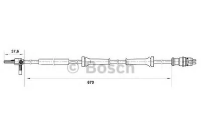 Датчик, частота вращения колеса BOSCH купить