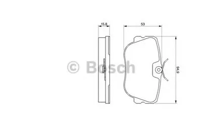 Комплект тормозных колодок, дисковый тормоз BOSCH купить