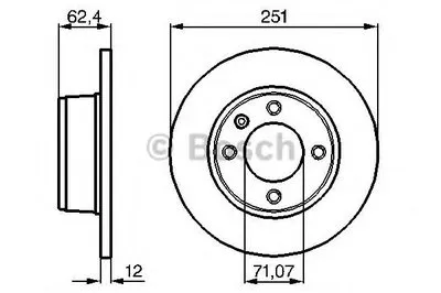Тормозной диск BOSCH купить