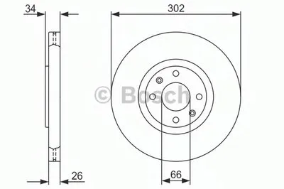 Тормозной диск BOSCH купить
