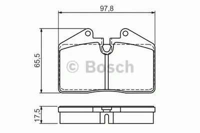 Комплект тормозных колодок, дисковый тормоз BOSCH купить
