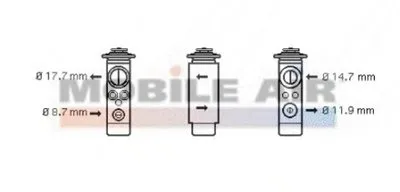 Расширительный клапан, кондиционер VAN WEZEL купить