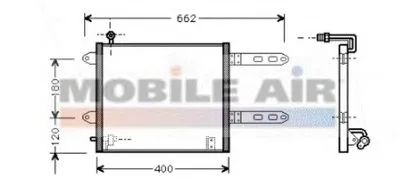 Конденсатор, кондиционер VAN WEZEL купить