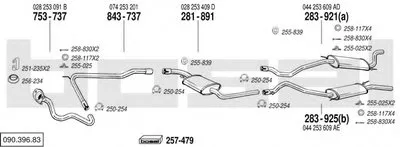 Система выпуска ОГ BOSAL купить
