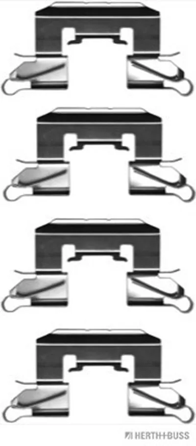 Комплектующие, колодки дискового тормоза HERTH+BUSS JAKOPARTS купить