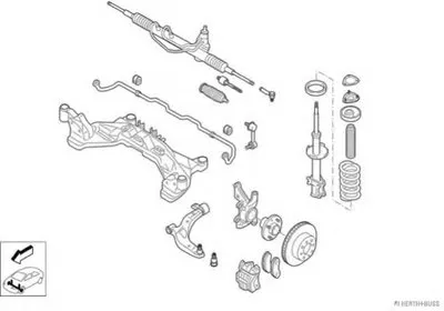 Рулевое управление; Подвеска колеса HERTH+BUSS JAKOPARTS купить