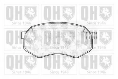 Комплект тормозных колодок, дисковый тормоз QUINTON HAZELL купить