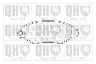 Комплект тормозных колодок, дисковый тормоз QUINTON HAZELL купить