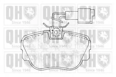 Комплект тормозных колодок, дисковый тормоз QUINTON HAZELL купить
