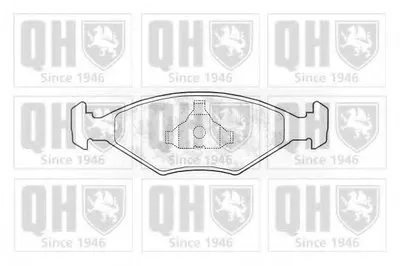 Комплект тормозных колодок, дисковый тормоз QUINTON HAZELL купить