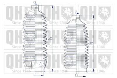 Комплект пылника, рулевое управление QUINTON HAZELL купить