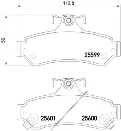 Комплект тормозных колодок, дисковый тормоз MINTEX купить