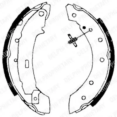 Комплект тормозных колодок DELPHI купить