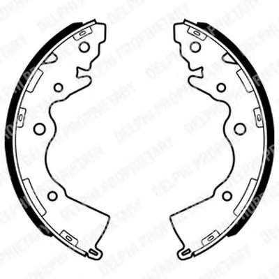 Комплект тормозных колодок DELPHI купить