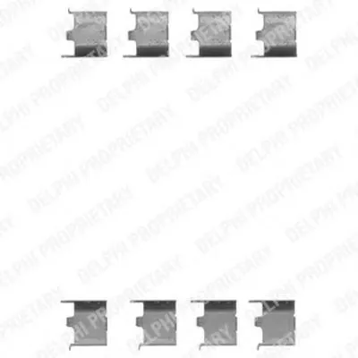 Комплектующие, колодки дискового тормоза DELPHI купить