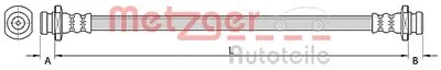 Тормозной шланг METZGER купить
