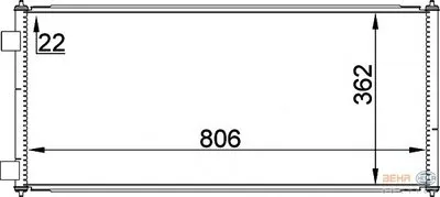 Конденсатор, кондиционер BEHR HELLA SERVICE купить