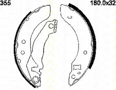 Комплект тормозных колодок TRISCAN купить