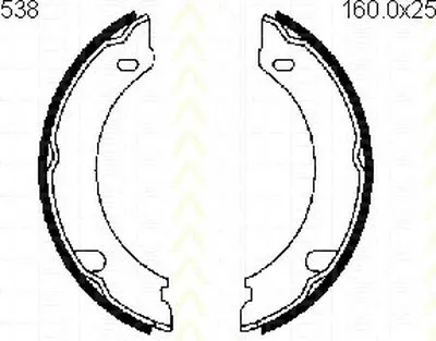 Комплект тормозных колодок, стояночная тормозная система TRISCAN купить