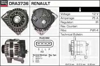 Генератор Remanufactured REMY (Light Duty) DELCO REMY купить