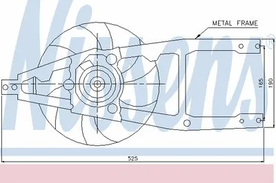 Вентилятор, охлаждение двигателя NISSENS купить