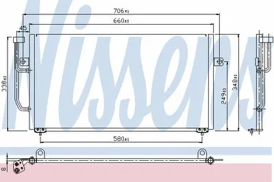 Конденсатор, кондиционер NISSENS купить