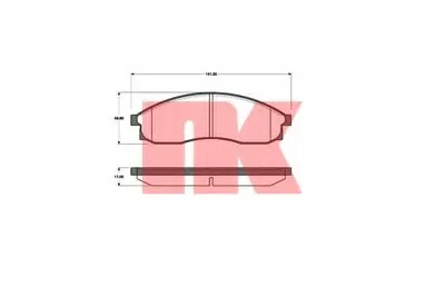 Комплект тормозных колодок, дисковый тормоз NK купить